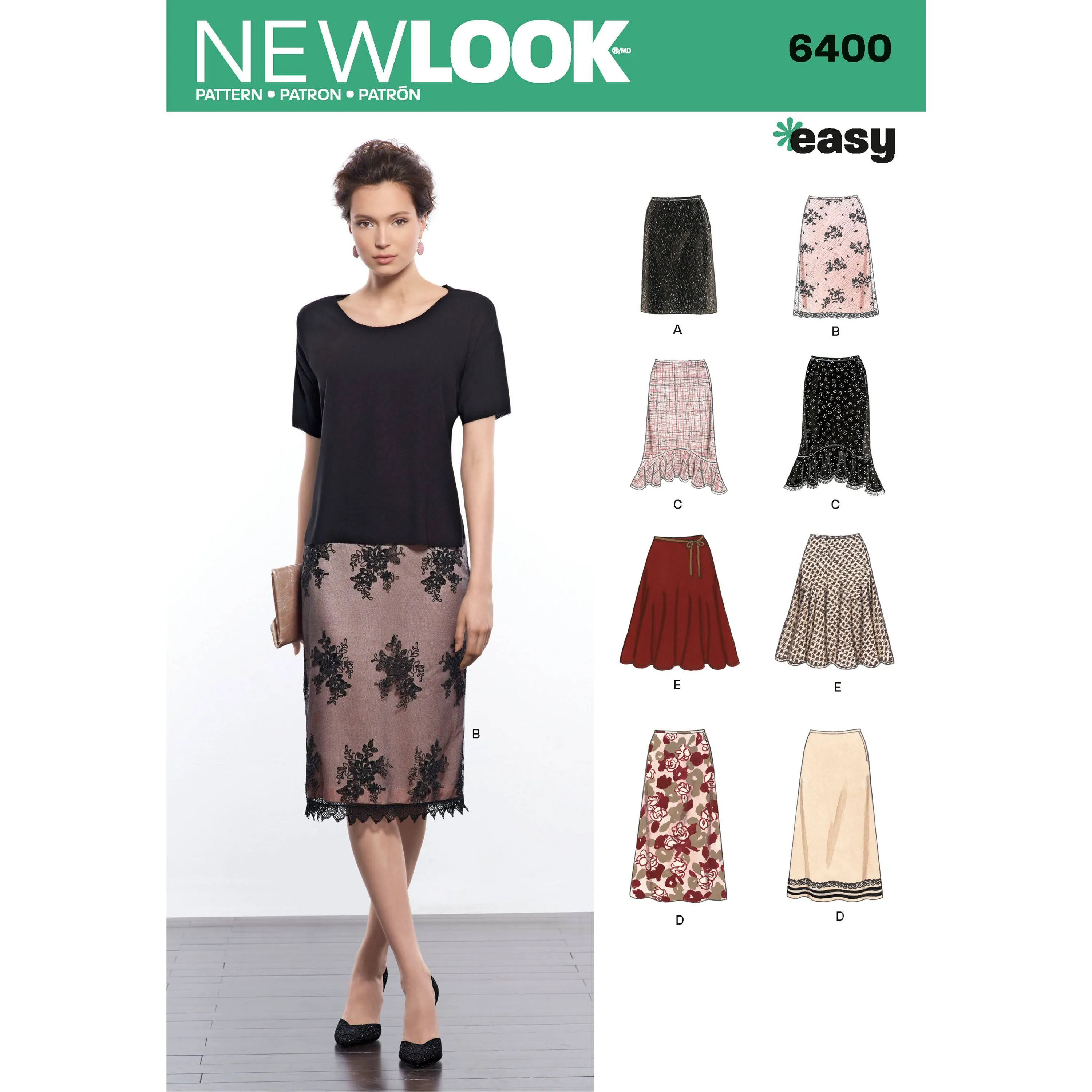 6400 Misses' Skirts in Various Styles