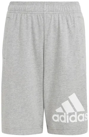 Adidas Juniors Big Logo Shorts Medium Grey Heather White