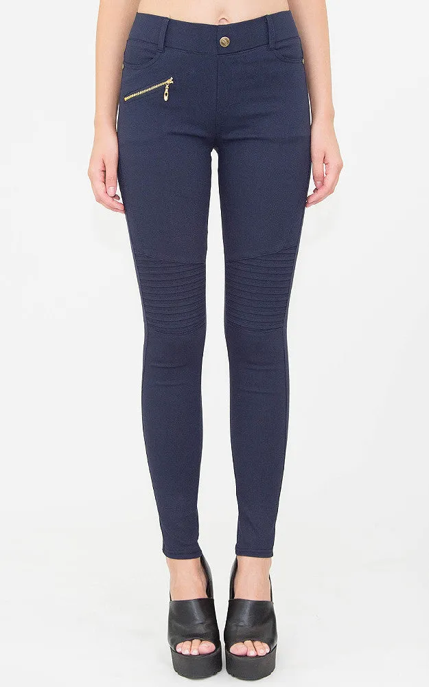 AL16773 Navy Stretch Jeggings