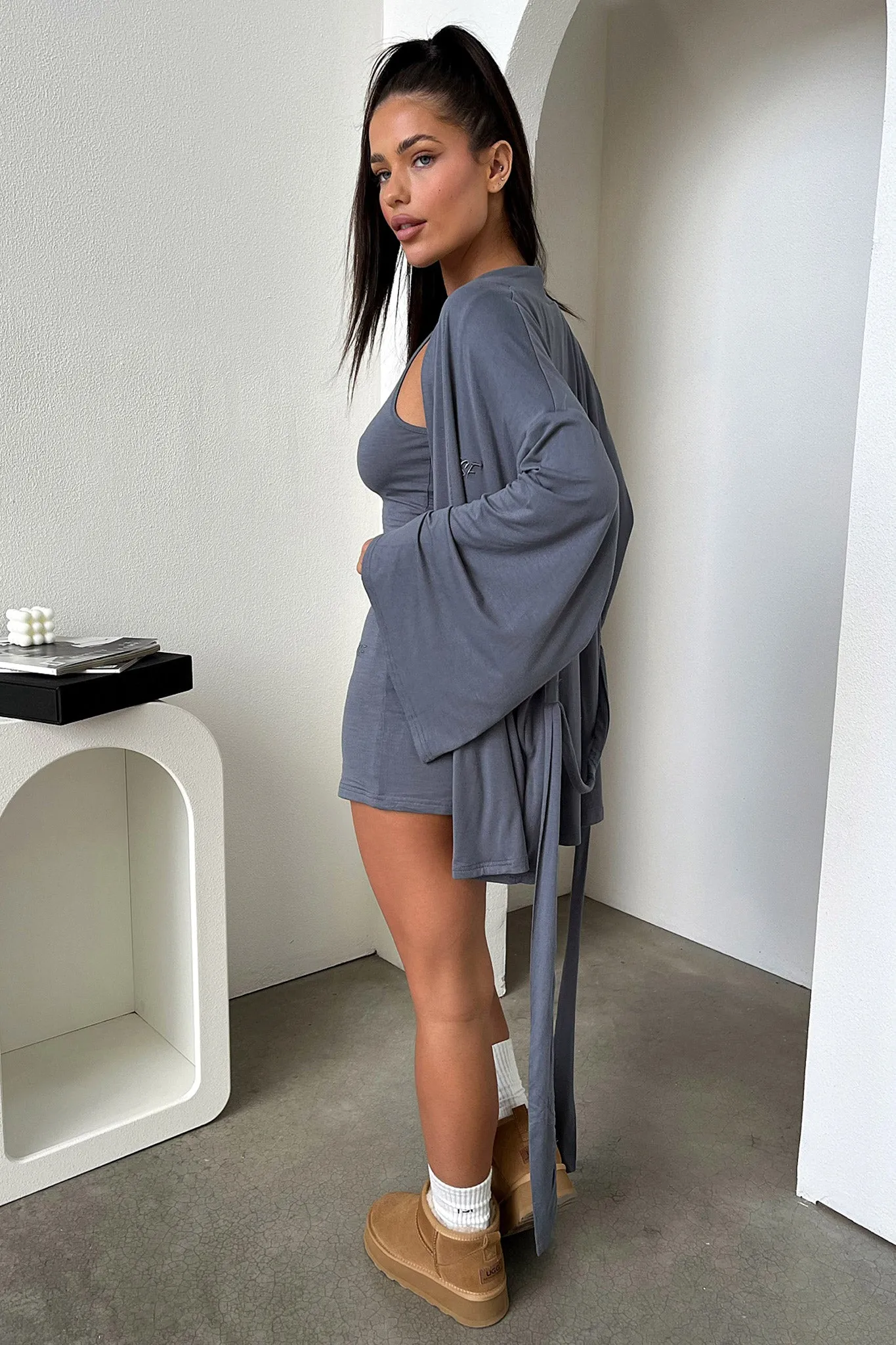 Alita Robe - Charcoal