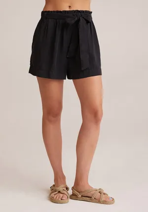 Bella Dahl - Ruffle High Waist Short in Black