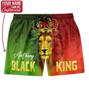 Black King Lion Shorts