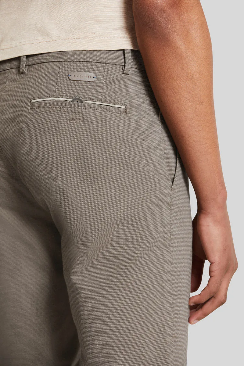 Cotton Stretch Pants - Taupe