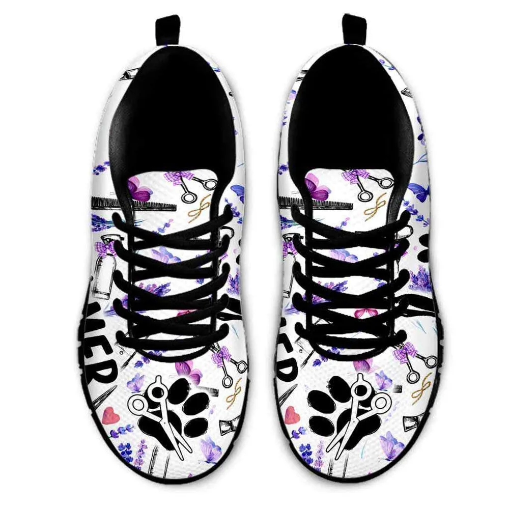 Dog Groomer Sneaker, Dog Groomer Pet Groomer Lavender Tools Sneakers Shoes, Best Running Shoes, Unique Gifts For Dog Lovers