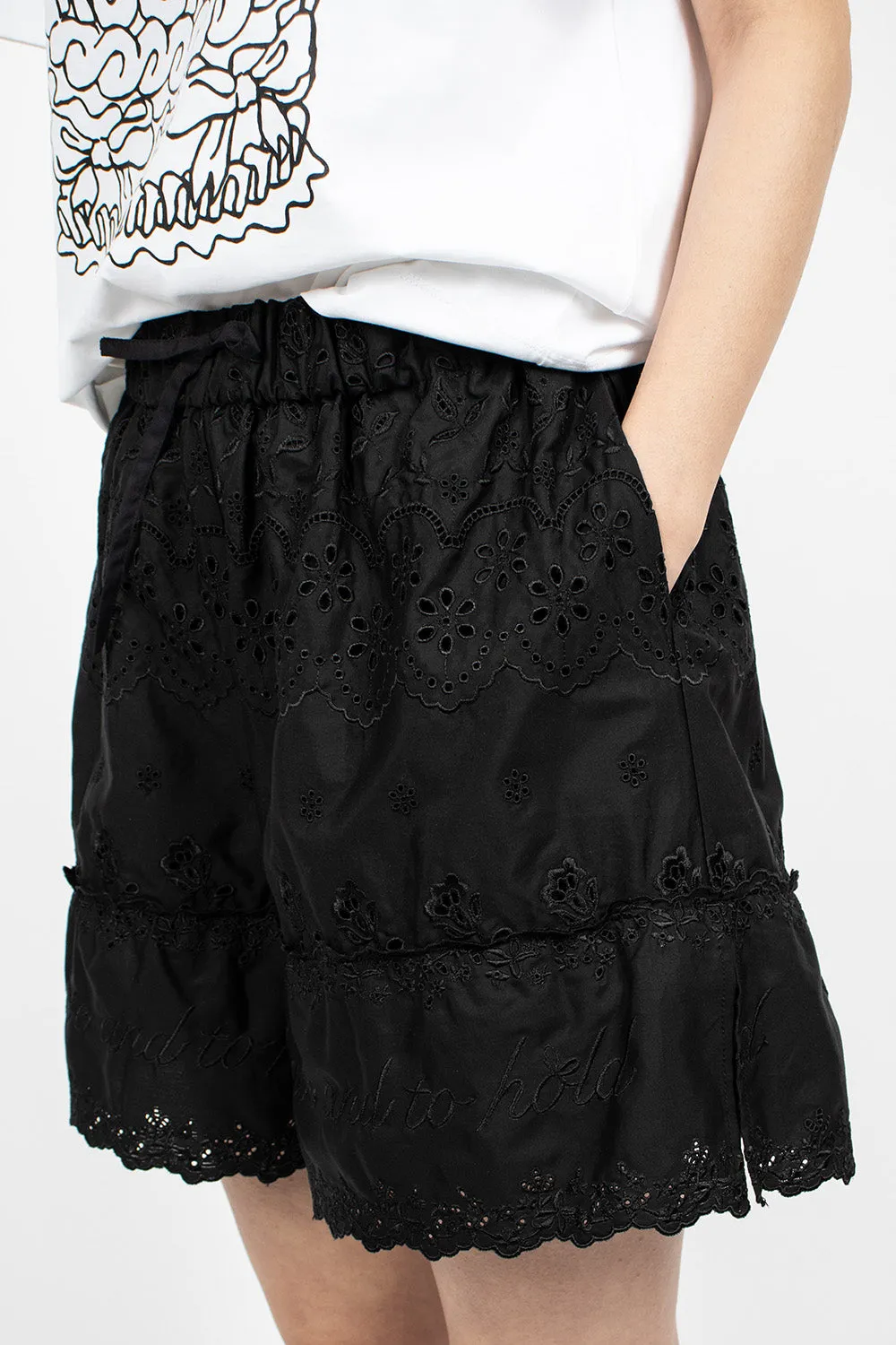 Easy Drawstring Shorts Black