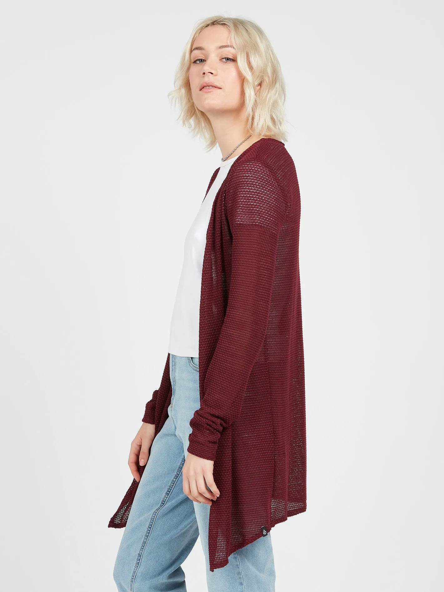 Go Go Wrap Cardigan - Burgundy