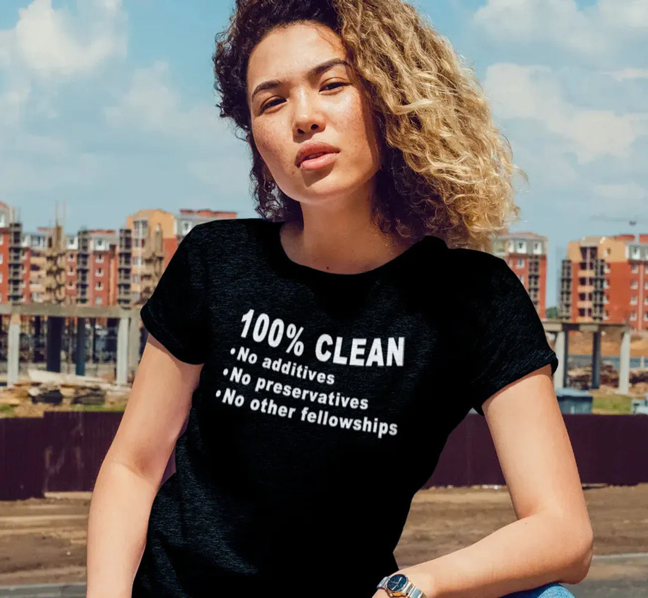 ldTs- 100% Clean - Ladies T's