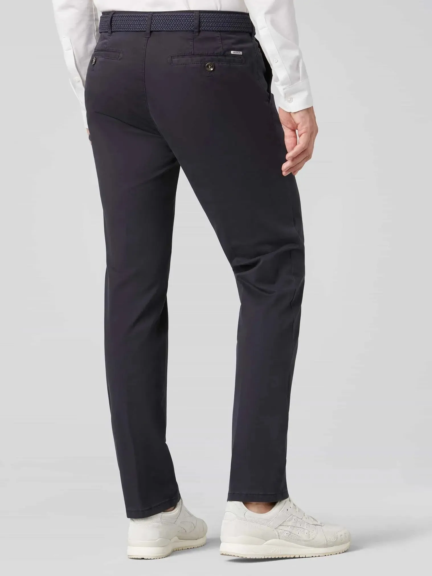 MEYER Roma Trousers - 3001 Light-Weight Cotton Chinos - Navy