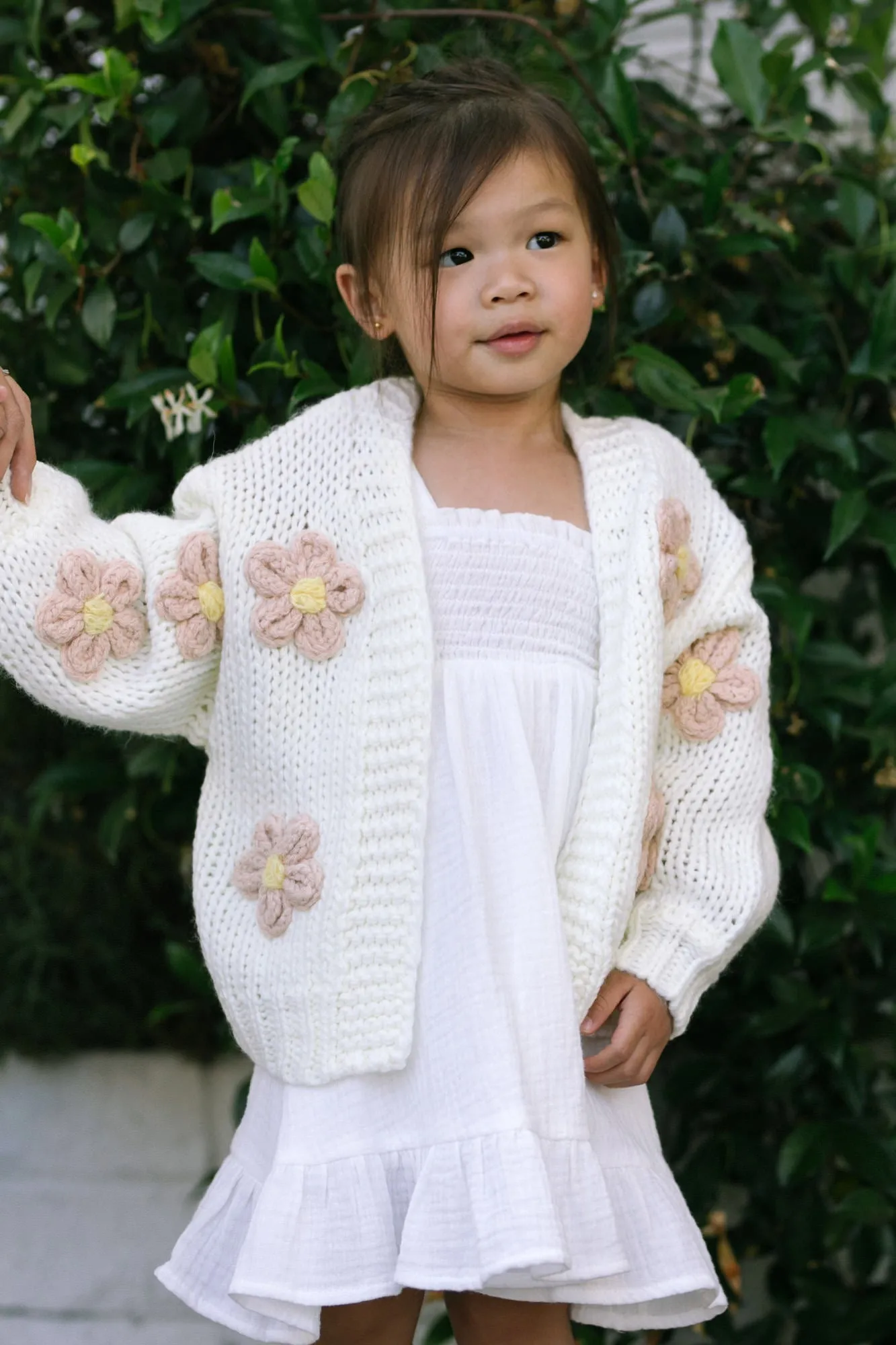 Mini Angela Floral Cardigan