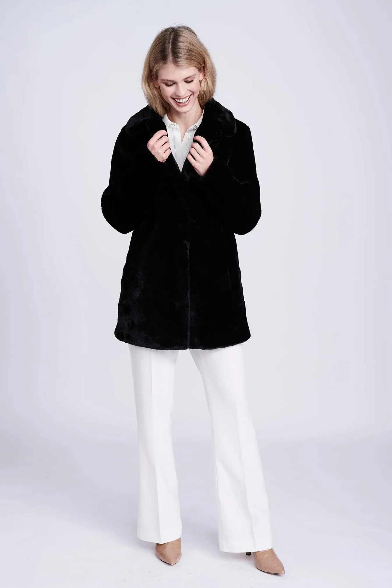 Pia Rossini Kennedy Faux Fur Coat