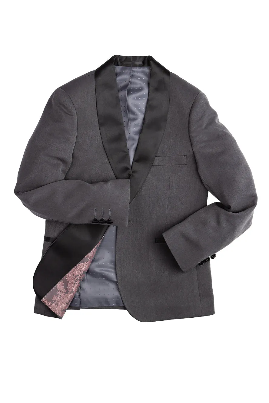 "London" Kids Charcoal Tuxedo (5-Piece Set)