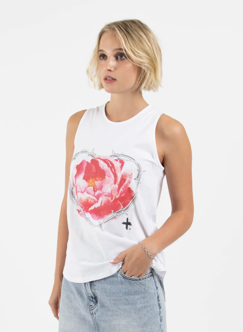 Ranger Singlet - Caged Rose