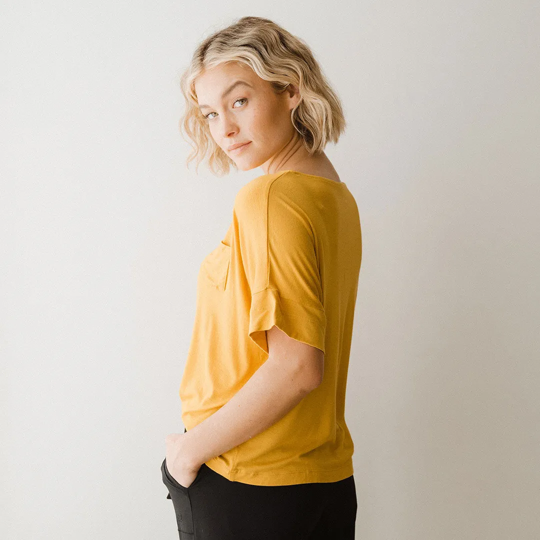 Relaxed Tee, Mustard