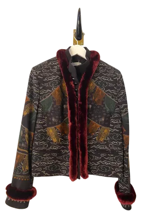 Sabina Savage "The Wind Horse" Silk Trim Wool Jacket