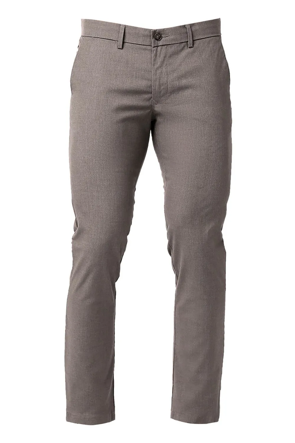 Tapered Fit Cotton Polyester Stretch Trousers