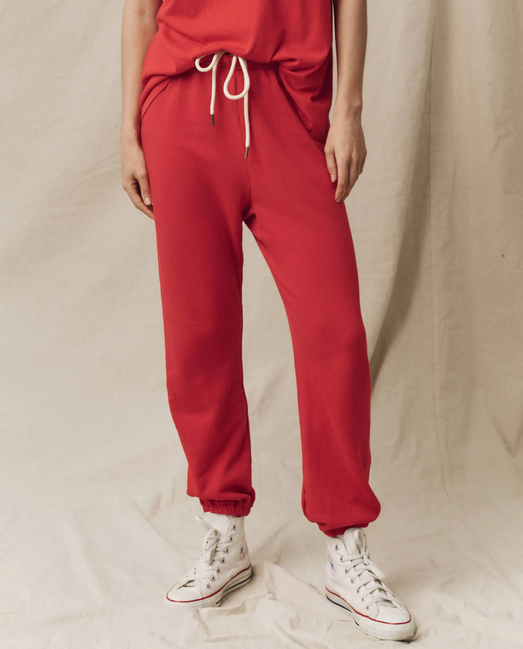 The Stadium Sweatpant. Solid -- Campfire