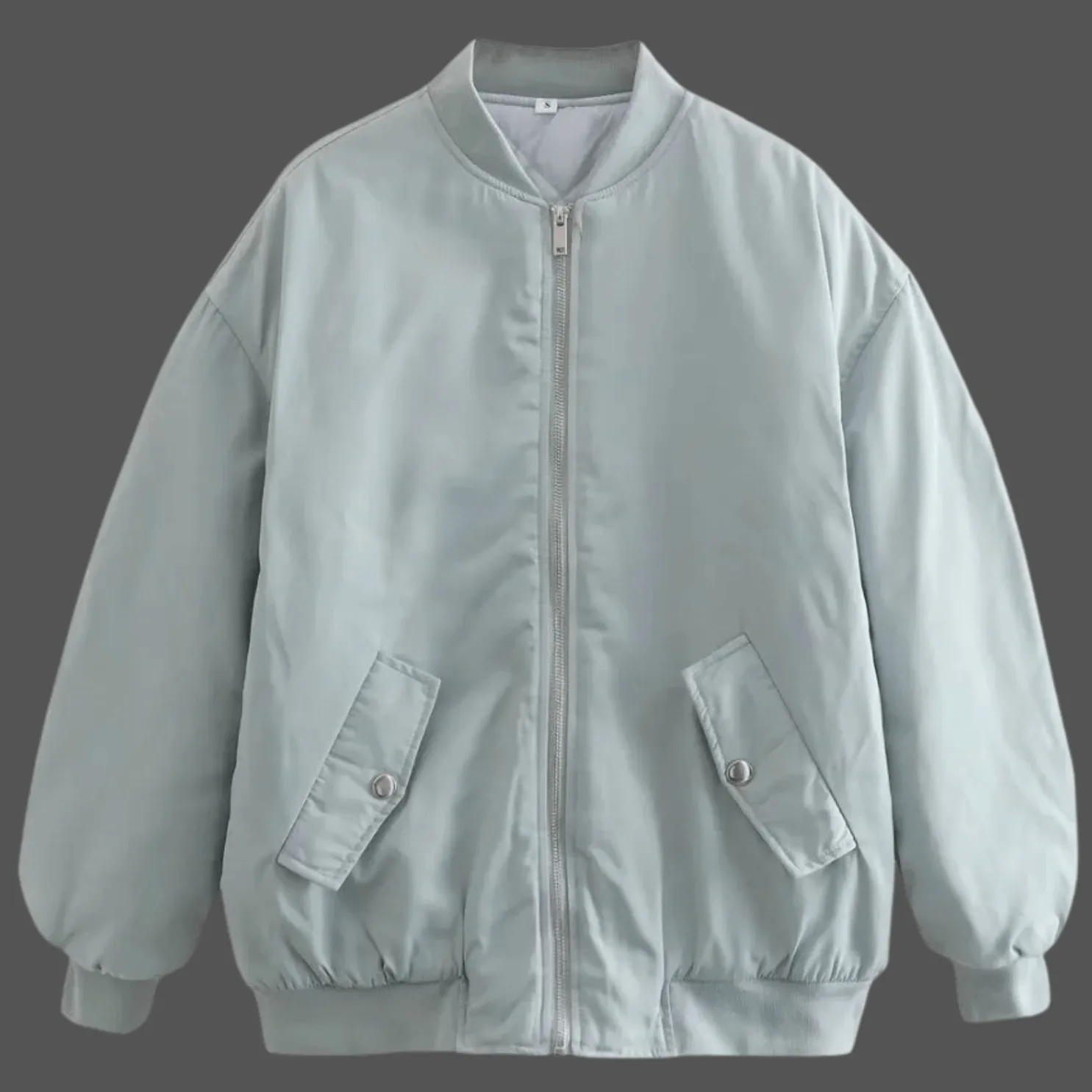 Timeless Comfort: Loose Fit Cotton Baseball Jacket