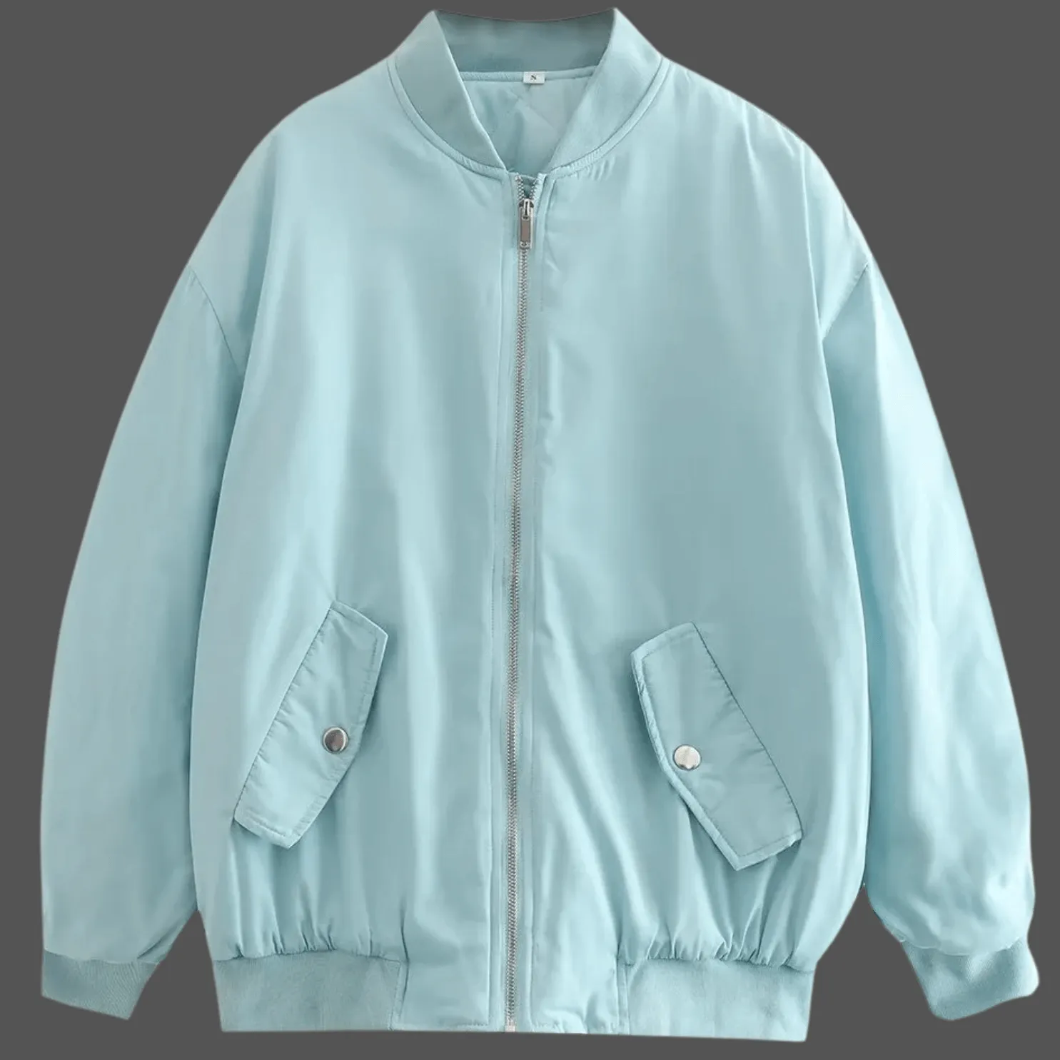 Timeless Comfort: Loose Fit Cotton Baseball Jacket