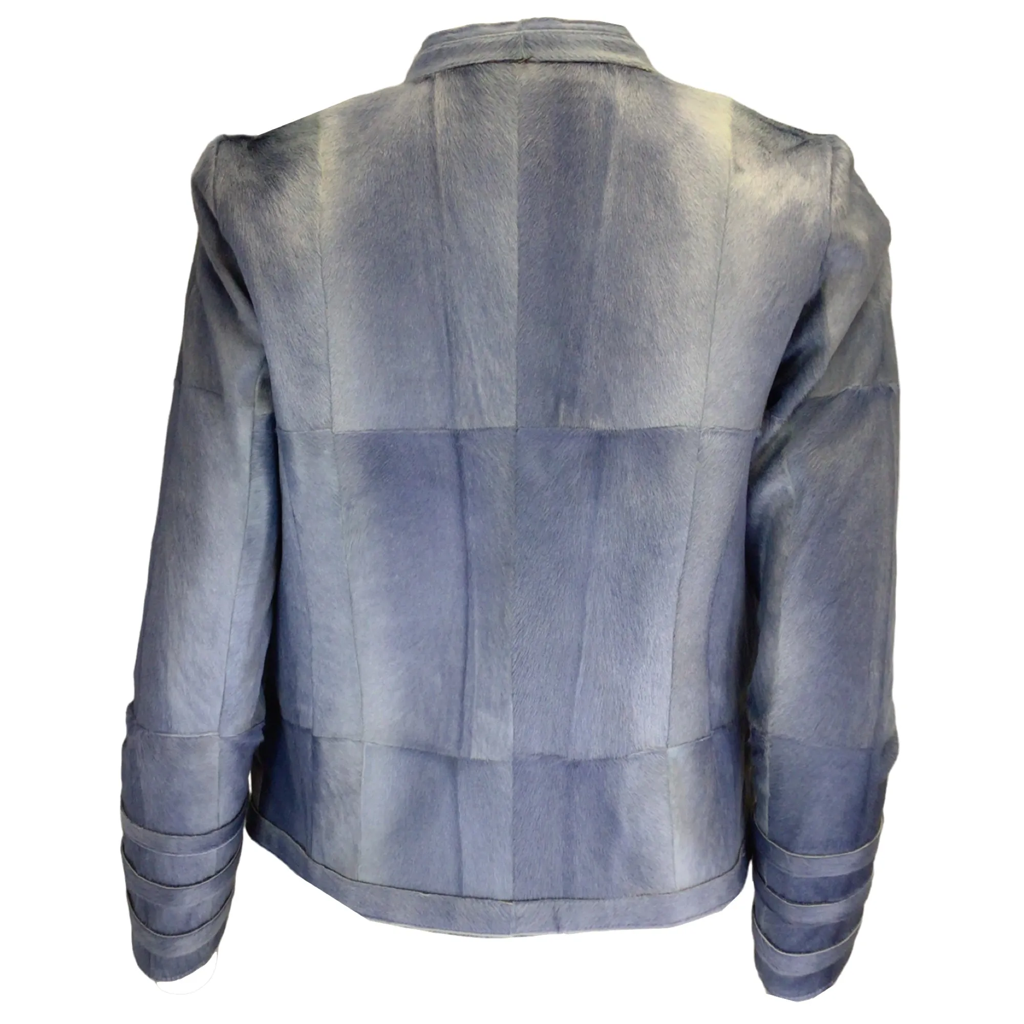 Valentino Light Blue Calf Hair Jacket