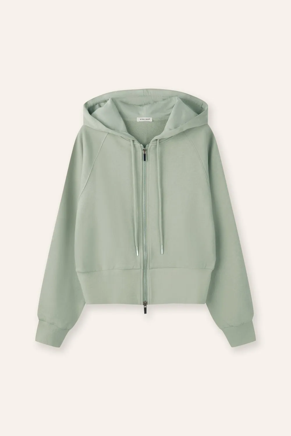 VENICE cotton hoodie jacket (Light green)