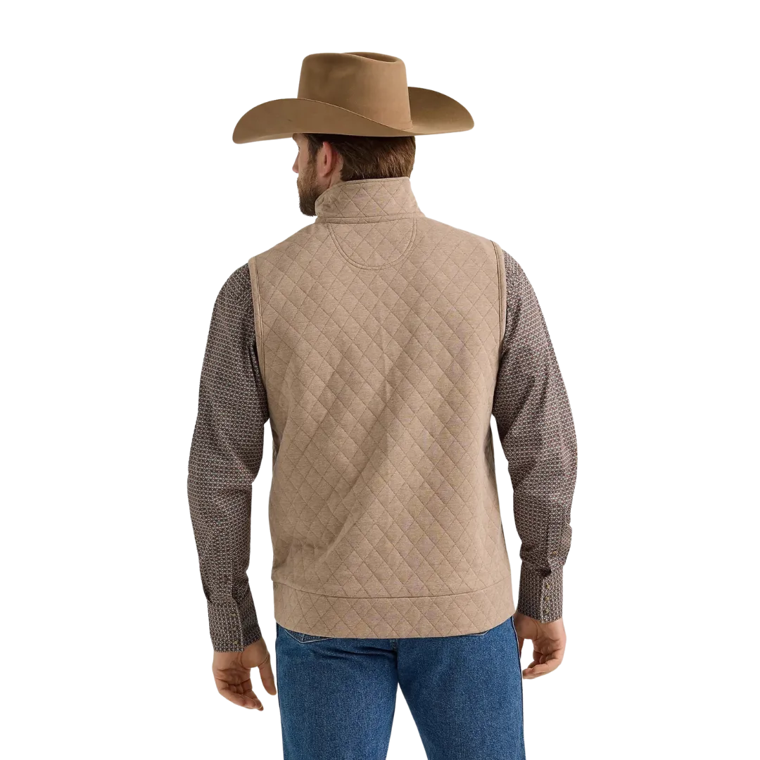 Wrangler Men's Knit Taupe Vest