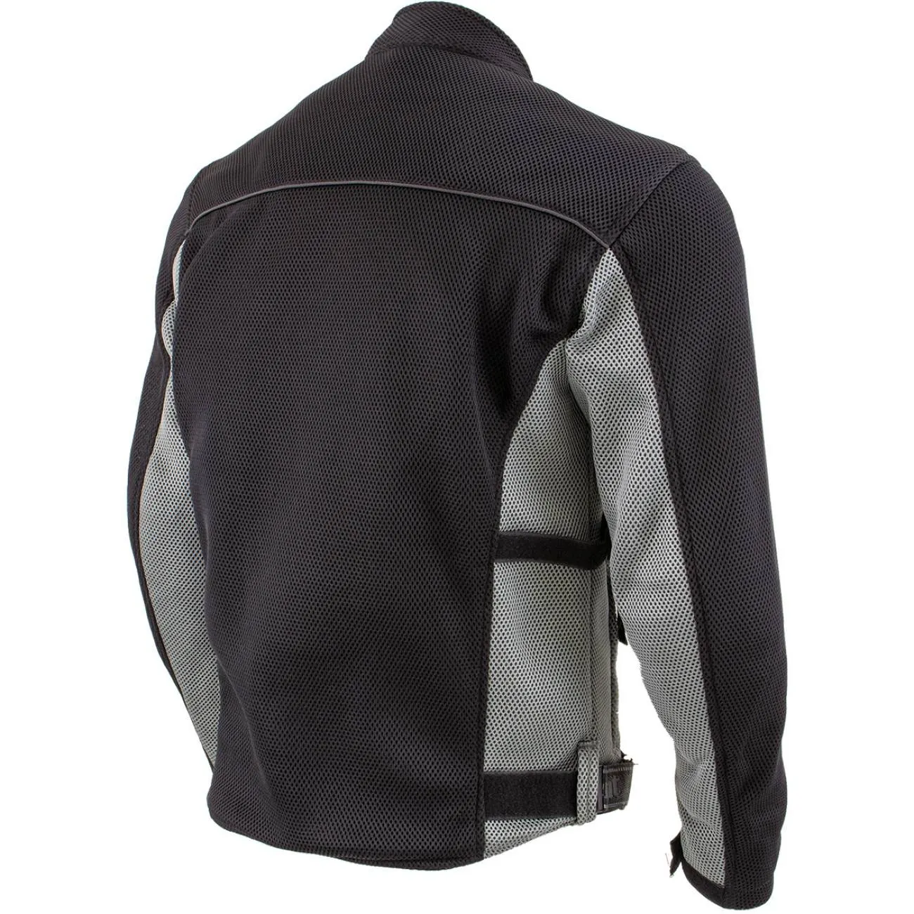 Xelement CF505 Men's 'Phantom Rider' Black Advanced Mesh Sports Motorcycle Jacket with X-Armor Protection